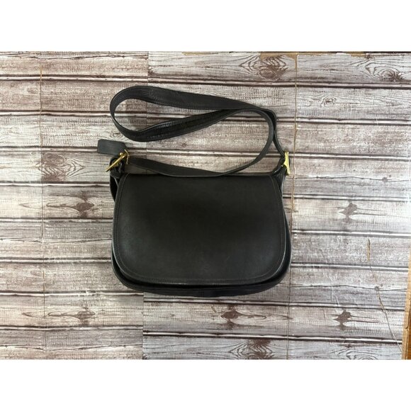 COACH Leather Patricia's Legacy Saddle Flap Messenger Crossbody Bag 9951 Vintage - Picture 3 of 11